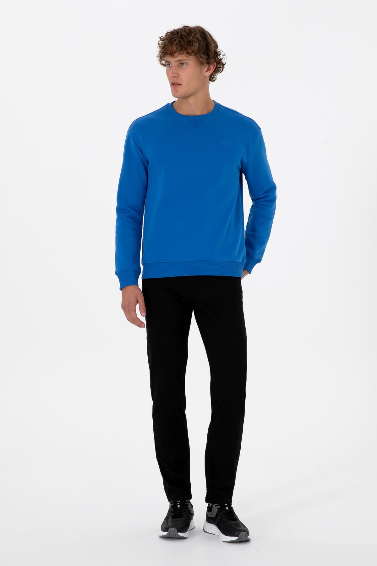 سوئیشرت مردانه U.S. Polo Assn. فیت کامفورت یقه گرد پرزدار آبی آسمانی مدل 50313757-VR032 سوئیشرت مردانه U.S. Polo Assn. فیت کامفورت یقه گرد پرزدار آبی آسمانی مدل 50313757-VR032