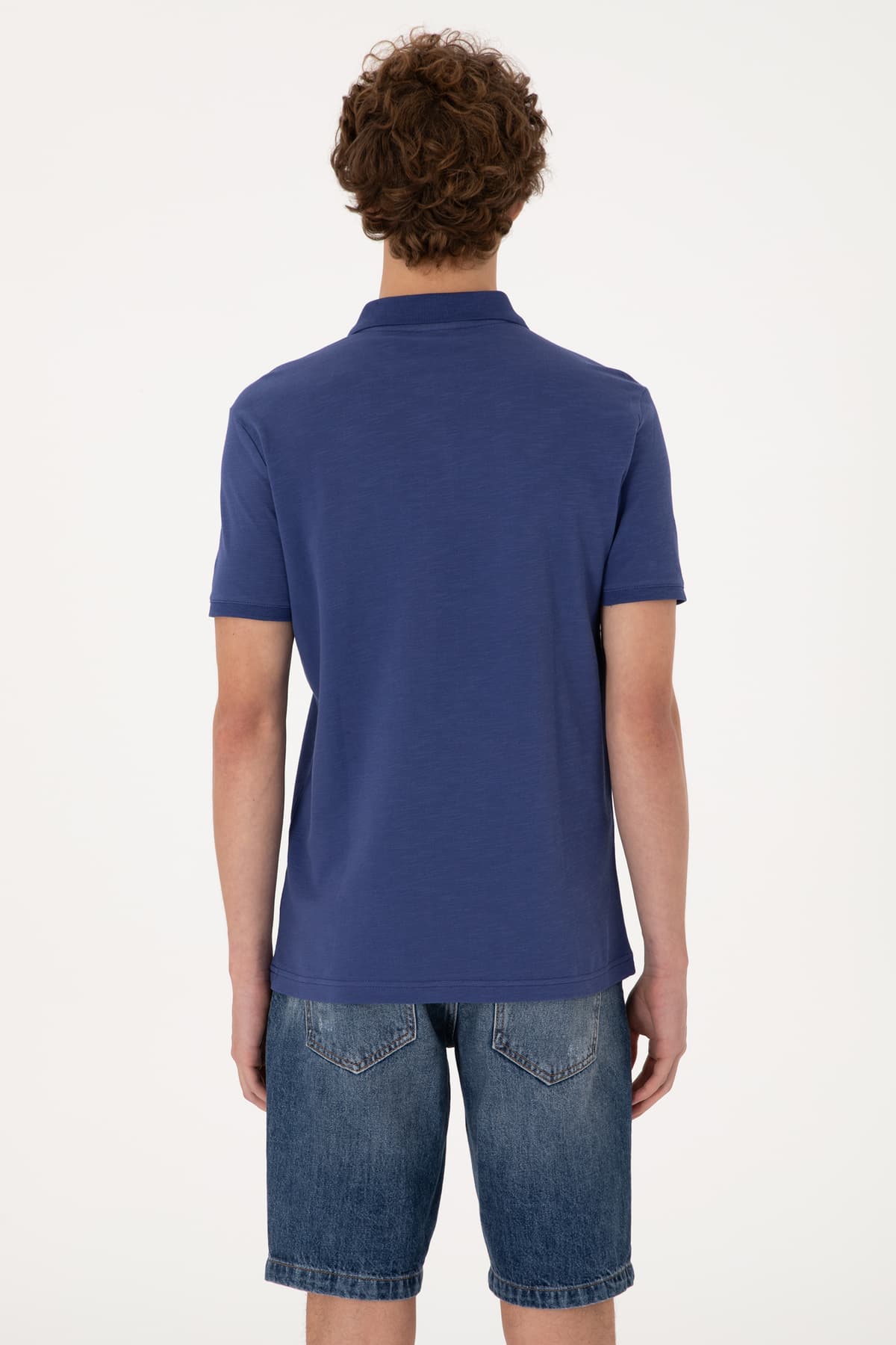تیشرت مردانه U.S. Polo Assn. اسلیم فیت یقه پولو سرمهای روشن مدل 50299538-VR059 تیشرت مردانه U.S. Polo Assn. اسلیم فیت یقه پولو سرمهای روشن مدل 50299538-VR059