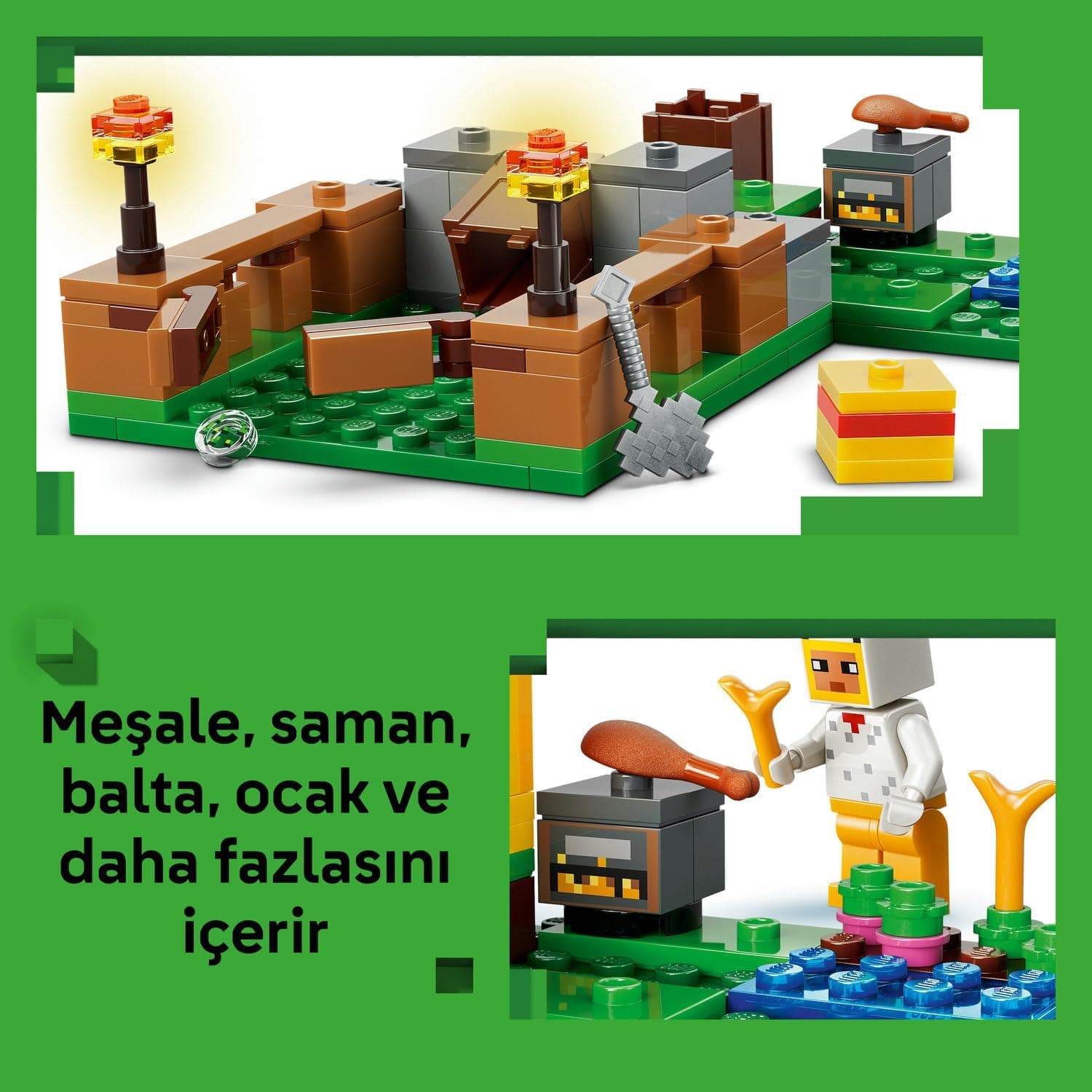 لگو Minecraft مزرعه مرغ مدل 21585 لگو Minecraft مزرعه مرغ مدل 21585