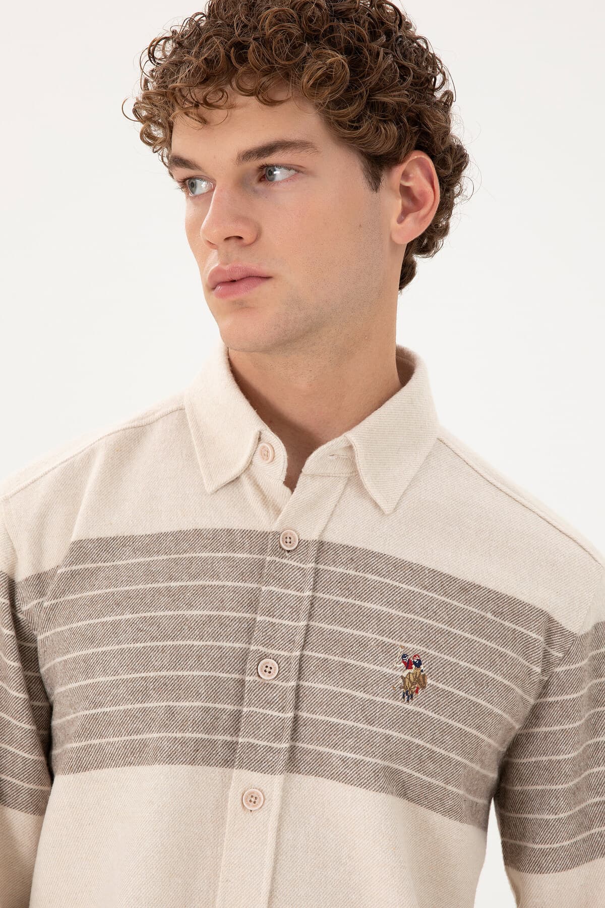 پیراهن مردانه U.S. Polo Assn. سنگی آستینبلند مدل 50291248-VR049 پیراهن مردانه U.S. Polo Assn. سنگی آستینبلند مدل 50291248-VR049