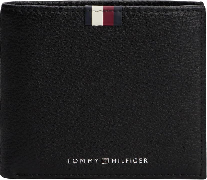کیف پول مردانه Tommy Hilfiger مشکی مدل TH PREM LEA CC FLAP AND COIN کیف پول مردانه Tommy Hilfiger مشکی مدل TH PREM LEA CC FLAP AND COIN