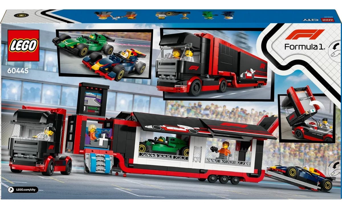 لگو City کامیون F1 ماشینهای RB20 و AMR24 مدل 60445 لگو City کامیون F1 ماشینهای RB20 و AMR24 مدل 60445