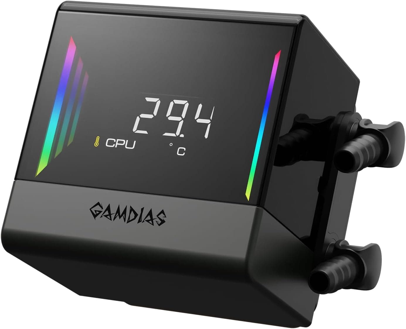 خنککننده مایع پردازنده GAMDIAS با نمایشگر دیجیتال، 360mm، ARGB و 3 فن مدل E4-360 خنککننده مایع پردازنده GAMDIAS با نمایشگر دیجیتال، 360mm، ARGB و 3 فن مدل E4-360
