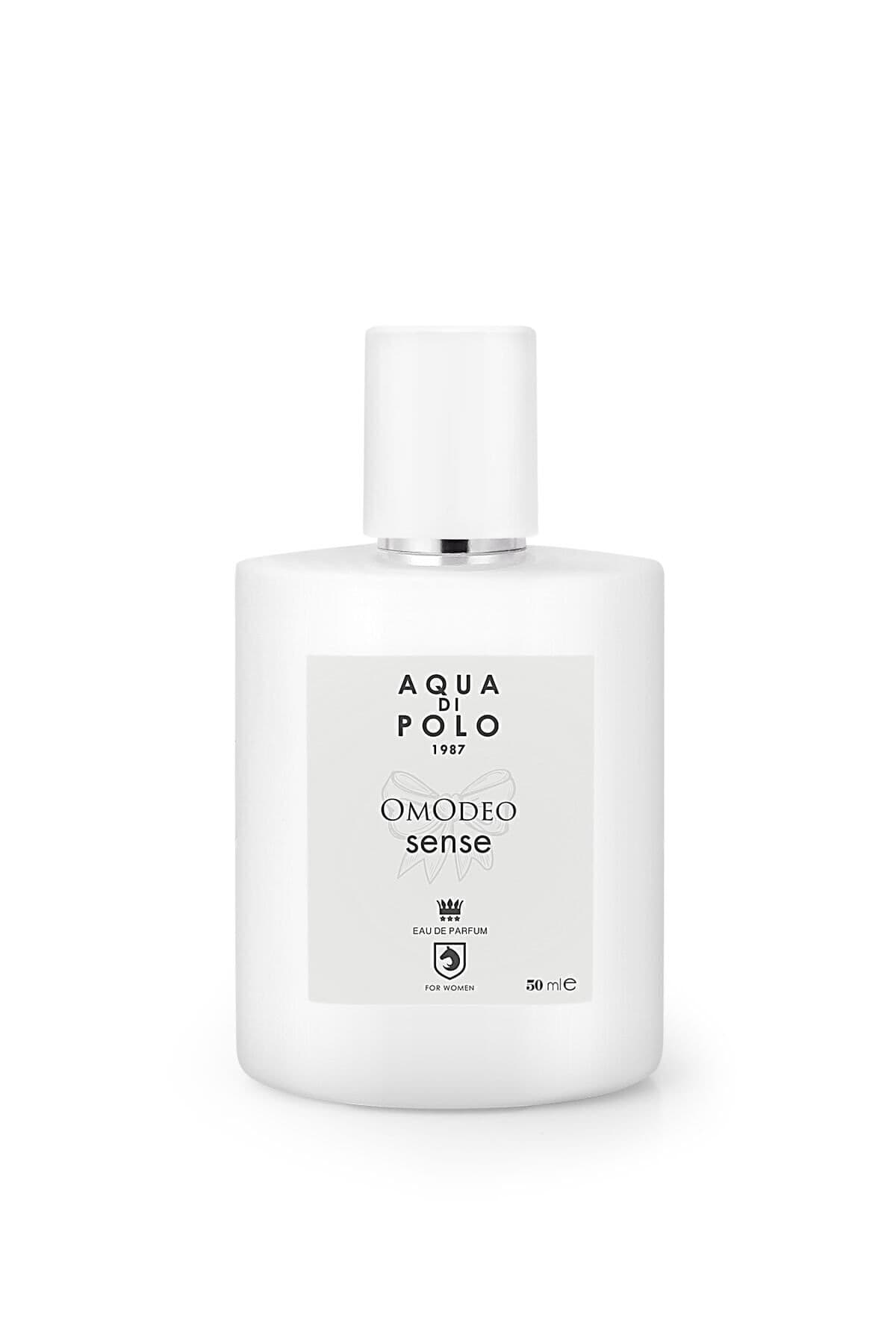 ادوپرفیوم زنانه Aqua Di Polo 1987 گلفام مدل Omodeo Sense با رایحه نارنگی، یاس، زنجبیل، وانیل و چوب صندل 50ml ادوپرفیوم زنانه Aqua Di Polo 1987 گلفام مدل Omodeo Sense با رایحه نارنگی، یاس، زنجبیل، وانیل و چوب صندل 50ml