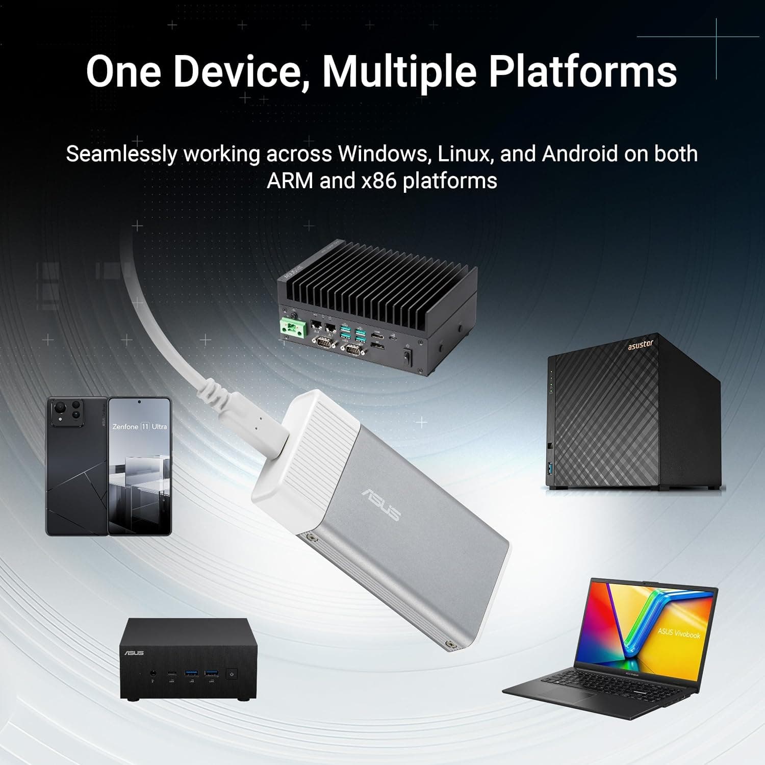شتابدهنده هوش مصنوعی USB ASUS مدل UGen300 با Hailo-10H و 8GB LPDDR4 شتابدهنده هوش مصنوعی USB ASUS مدل UGen300 با Hailo-10H و 8GB LPDDR4