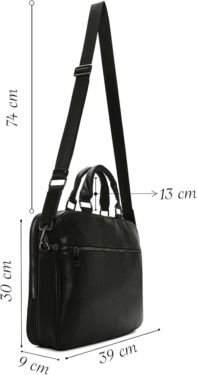 کیف اداری مردانه Derimod مشکی مدل 22WBD320418 کیف اداری مردانه Derimod مشکی مدل 22WBD320418