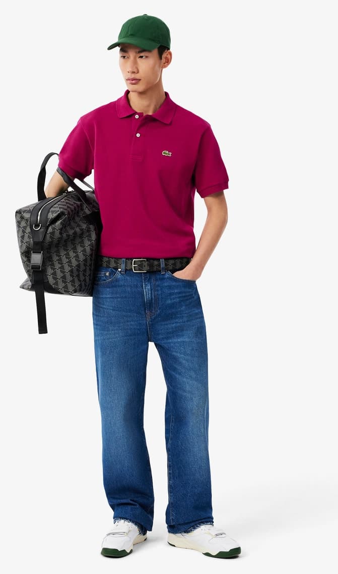 پولو شرت مردانه Lacoste فیت کلاسیک صورتی مدل L.12.12 پولو شرت مردانه Lacoste فیت کلاسیک صورتی مدل L.12.12