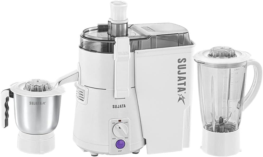 آبمیوهگیری و مخلوطکن Sujata مدل Powermatic Plus 900 وات آبمیوهگیری و مخلوطکن Sujata مدل Powermatic Plus 900 وات