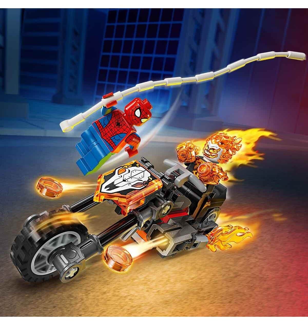 لگو Marvel ست مدل Spider-Man مقابل موتورسیکلت Ghost Rider 76335 لگو Marvel ست مدل Spider-Man مقابل موتورسیکلت Ghost Rider 76335