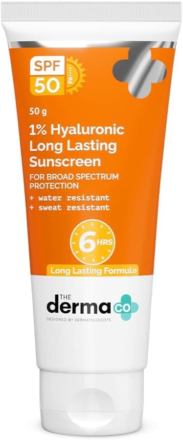 ضد آفتاب The Derma Co 1% Hyaluronic Aqua Gel SPF 50 PA++++ بدون چربی 50g ضد آفتاب The Derma Co 1% Hyaluronic Aqua Gel SPF 50 PA++++ بدون چربی 50g