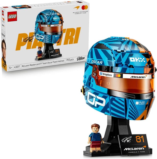 لگو Editions McLaren Mastercard F1 Team کلاه ایمنی Oscar Piastri مدل 43017 لگو Editions McLaren Mastercard F1 Team کلاه ایمنی Oscar Piastri مدل 43017