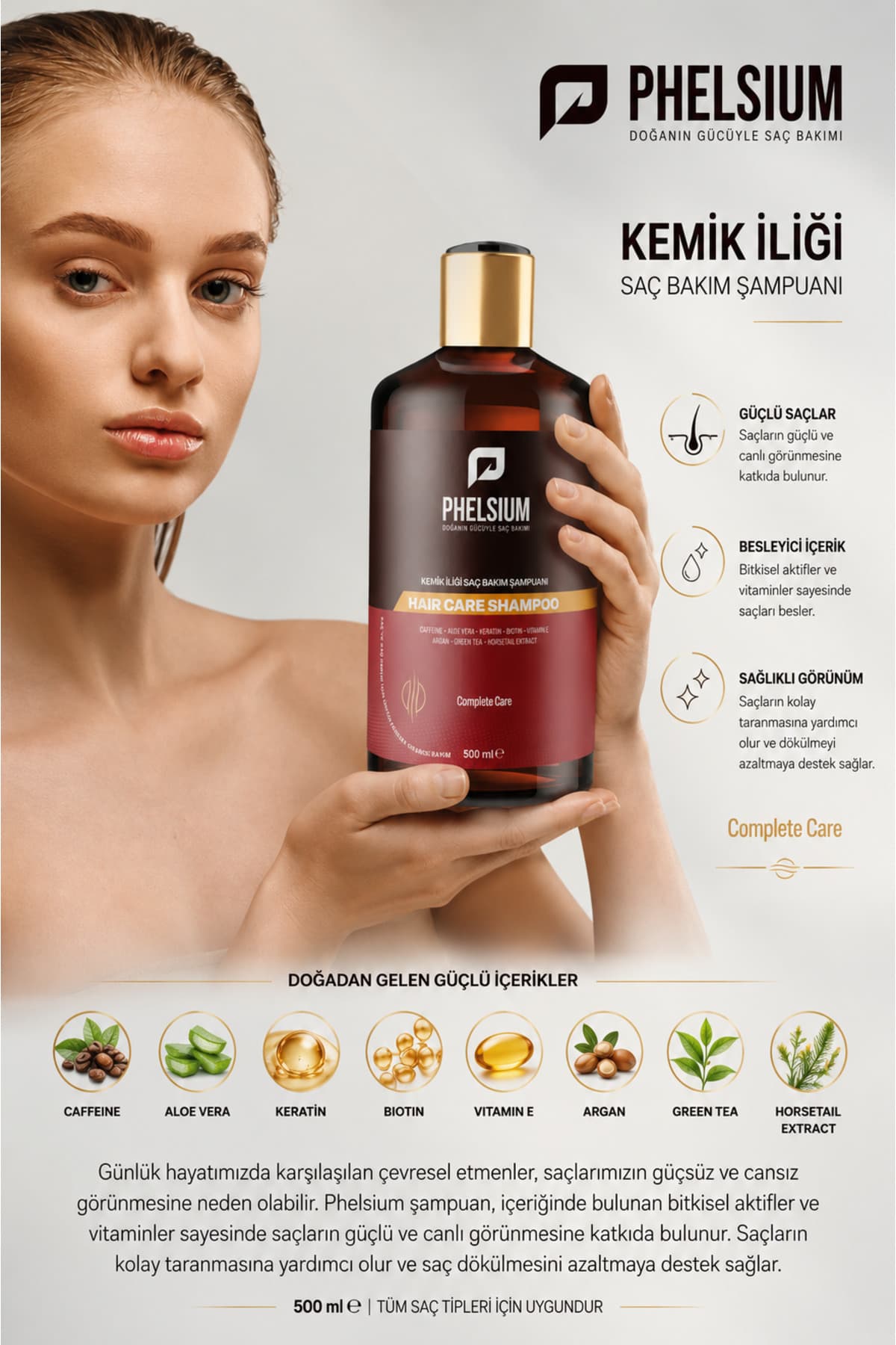 شامپو مراقبتی مغز استخوان PHELSİUM ضدریزش و ضدچربی برای موهای دیررشد مدل 500 ML شامپو مراقبتی مغز استخوان PHELSİUM ضدریزش و ضدچربی برای موهای دیررشد مدل 500 ML