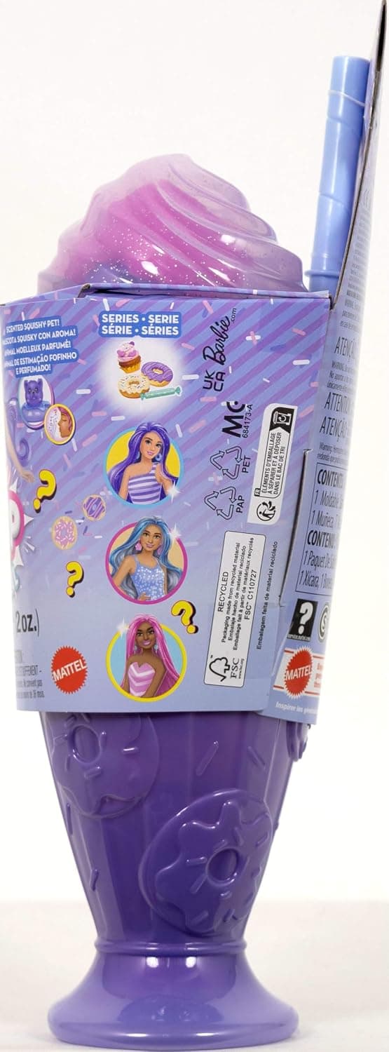 ست عروسک مد و لوازم جانبی Barbie سری Treat با تم Donut Dreams و حیوان خانگی، 8 غافلگیری شامل تغییر رنگ مدل JFY60 ست عروسک مد و لوازم جانبی Barbie سری Treat با تم Donut Dreams و حیوان خانگی، 8 غافلگیری شامل تغییر رنگ مدل JFY60