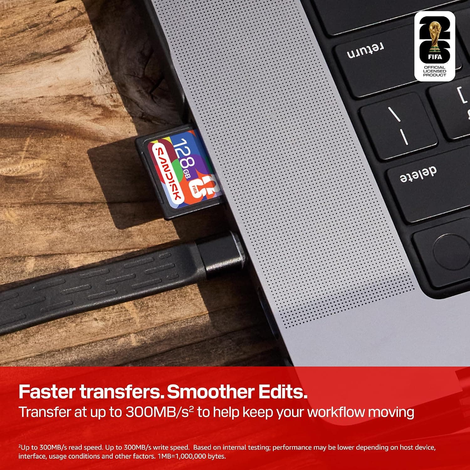 کارت حافظه SD 128GB UHS-II SANDISK نسخه جام جهانی 2026 مدل SDSDXDM-128G-GN4IH کارت حافظه SD 128GB UHS-II SANDISK نسخه جام جهانی 2026 مدل SDSDXDM-128G-GN4IH