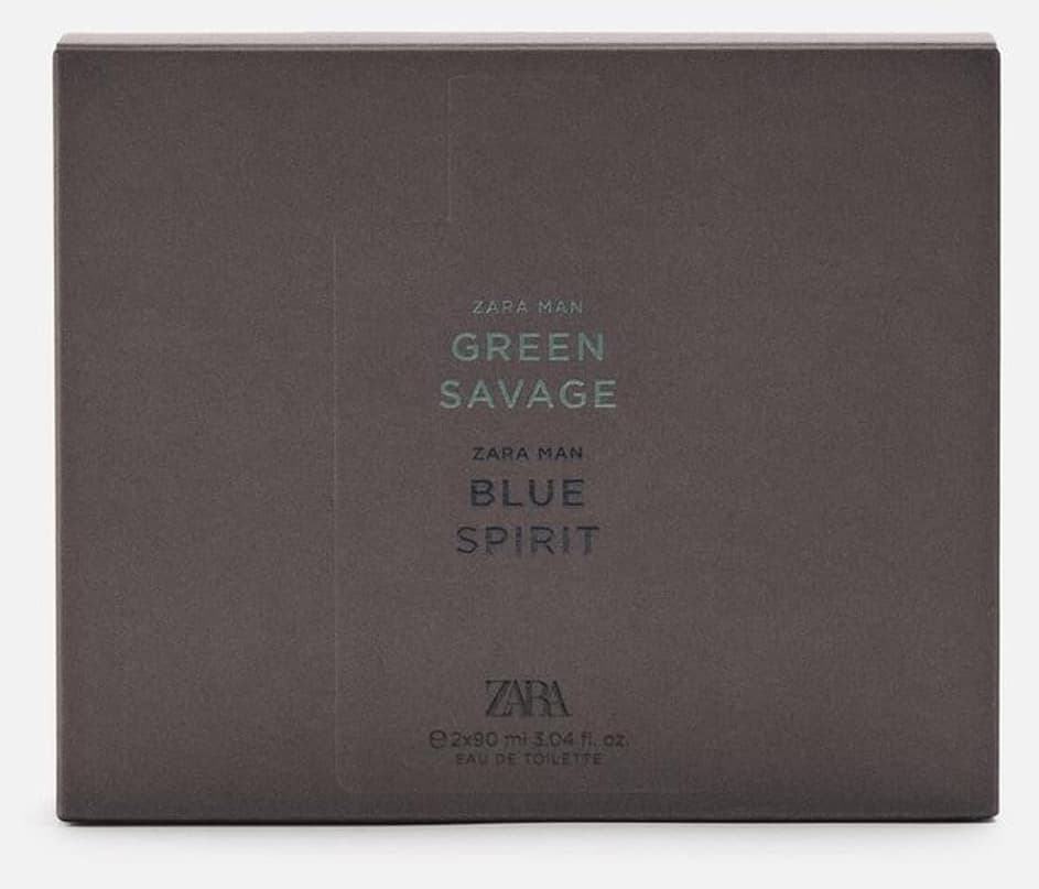ست ادکلن مردانه Zara MAN GREEN SAVAGE و MAN BLUE SPIRIT EDT 2X90 ML ست ادکلن مردانه Zara MAN GREEN SAVAGE و MAN BLUE SPIRIT EDT 2X90 ML