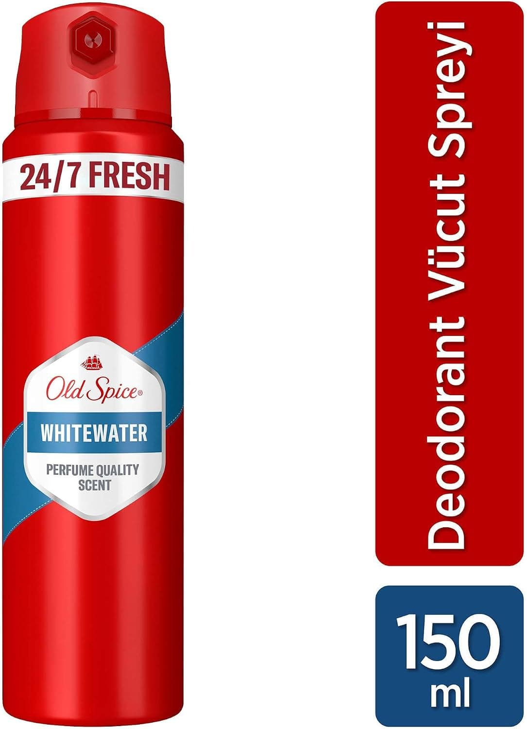 اسپری دئودورانت بدن مردانه Old Spice Whitewater 150 ml اسپری دئودورانت بدن مردانه Old Spice Whitewater 150 ml