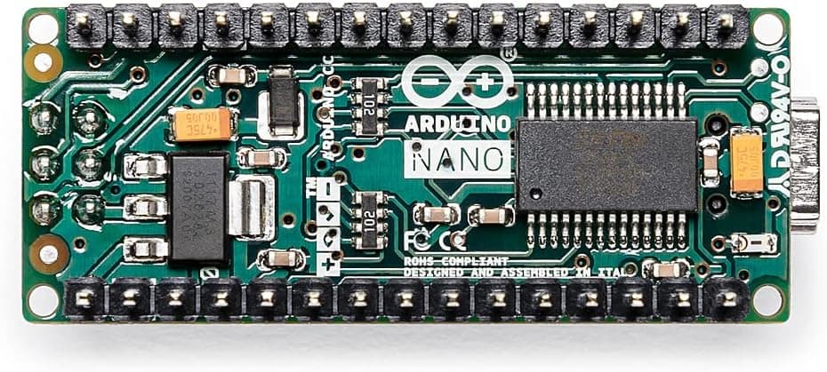 برد میکروکنترلر Arduino مدل Nano A000005 هشتبیتی AVR با USB و ATmega328P برد میکروکنترلر Arduino مدل Nano A000005 هشتبیتی AVR با USB و ATmega328P