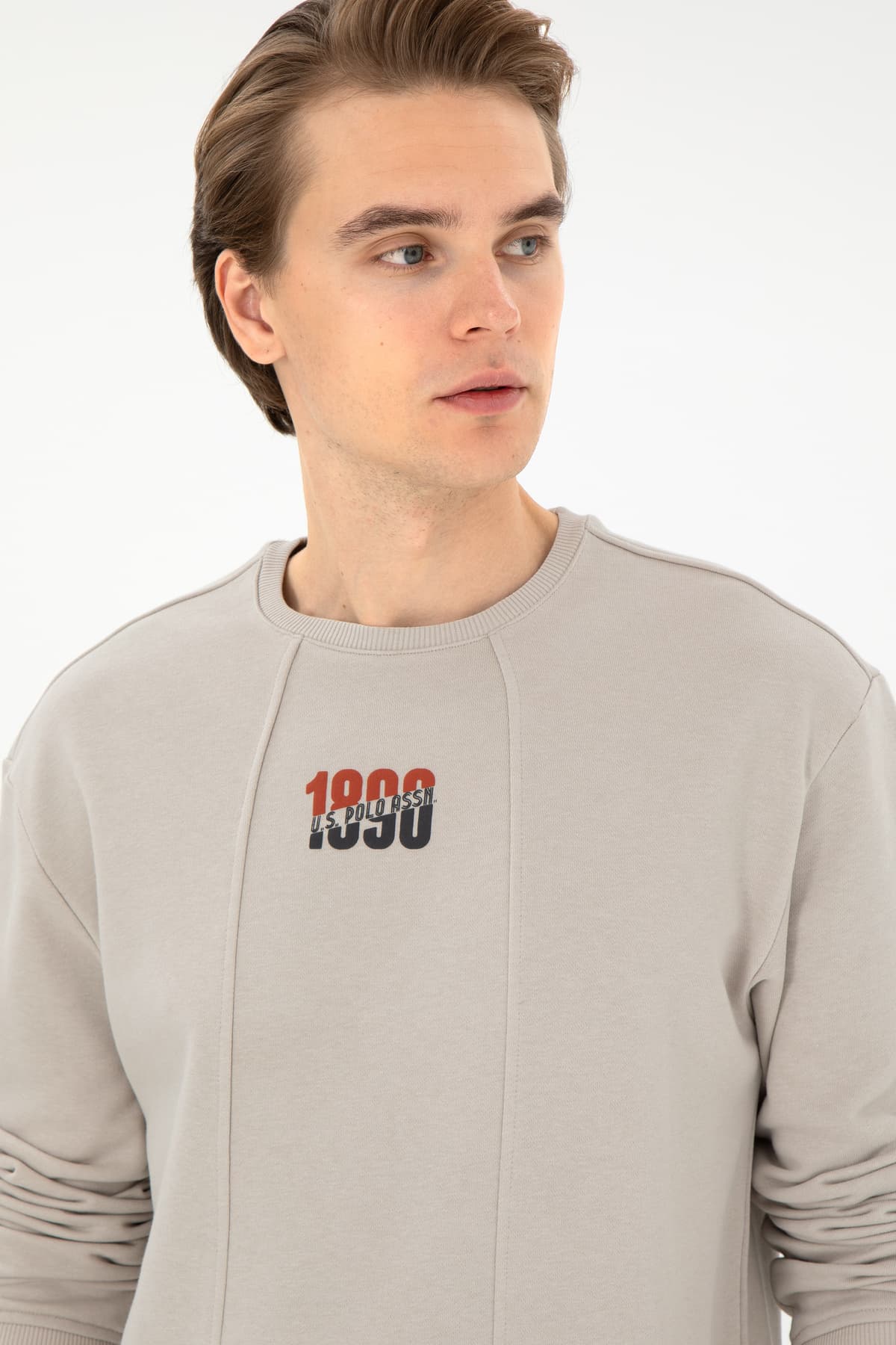 سوئیشرت مردانه U.S. Polo Assn. کامفورت فیت یقه گرد سنگی مدل 50293430-VR049 سوئیشرت مردانه U.S. Polo Assn. کامفورت فیت یقه گرد سنگی مدل 50293430-VR049