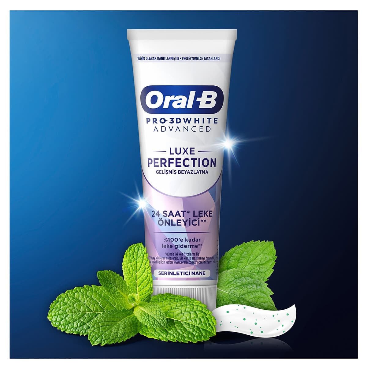 خمیر دندان Oral-B Pro 3D White Advanced Luxe Perfection 75 ml x 4 خمیر دندان Oral-B Pro 3D White Advanced Luxe Perfection 75 ml x 4