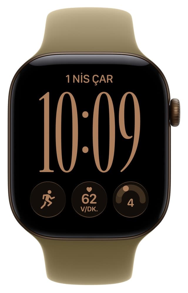 ساعت هوشمند Apple Watch Series 12 GPS 42mm برنز تیره بند اسپرت سبز زیتونی M/L ساعت هوشمند Apple Watch Series 12 GPS 42mm برنز تیره بند اسپرت سبز زیتونی M/L