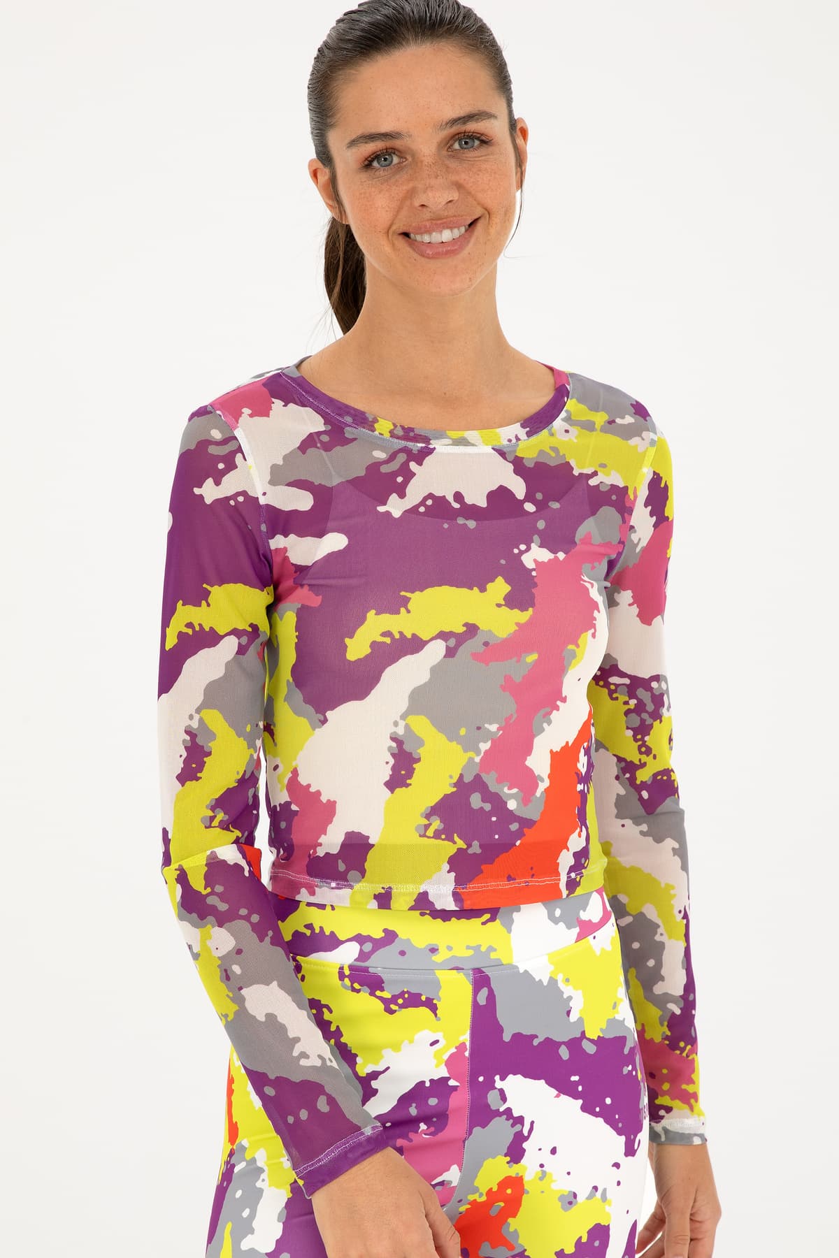سوئیشرت زنانه U.S. Polo Assn. یقه گرد سبز پستهای مدل 50283776-VR087 سوئیشرت زنانه U.S. Polo Assn. یقه گرد سبز پستهای مدل 50283776-VR087