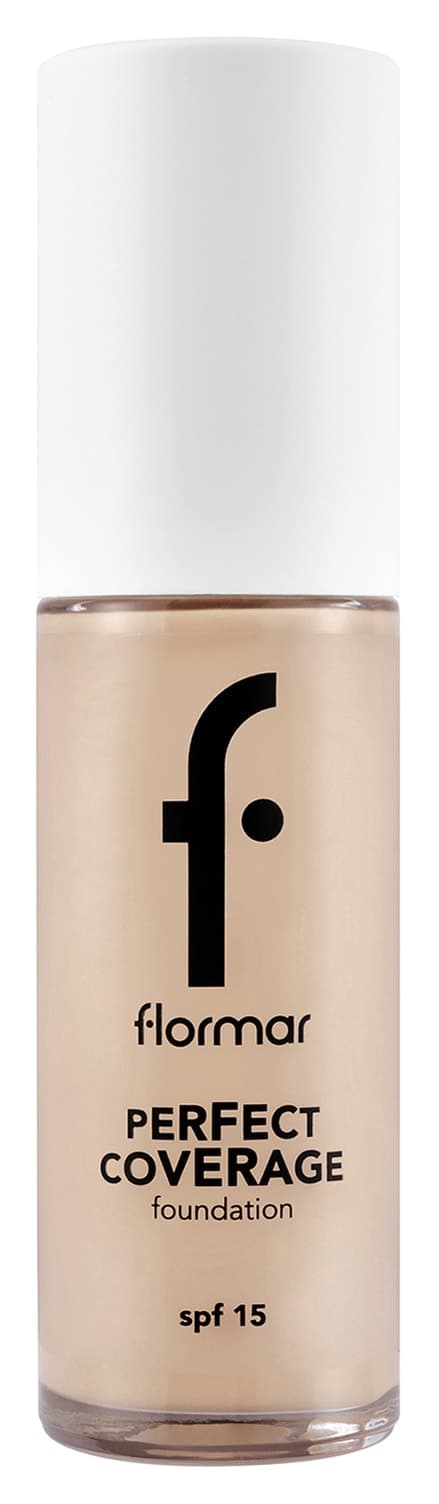 فوندیشن Flormar پوشش کامل پیگمان بالا فینیش نیمه براق SPF15 فوندیشن Flormar پوشش کامل پیگمان بالا فینیش نیمه براق SPF15