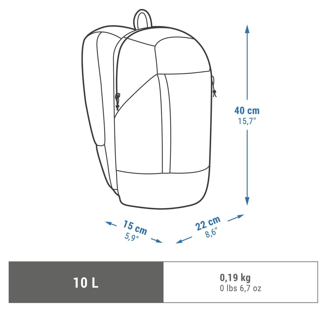 کولهپشتی زنانه Decathlon Quechua فضای باز مشکی 10 لیتری مدل Arpenaz کولهپشتی زنانه Decathlon Quechua فضای باز مشکی 10 لیتری مدل Arpenaz