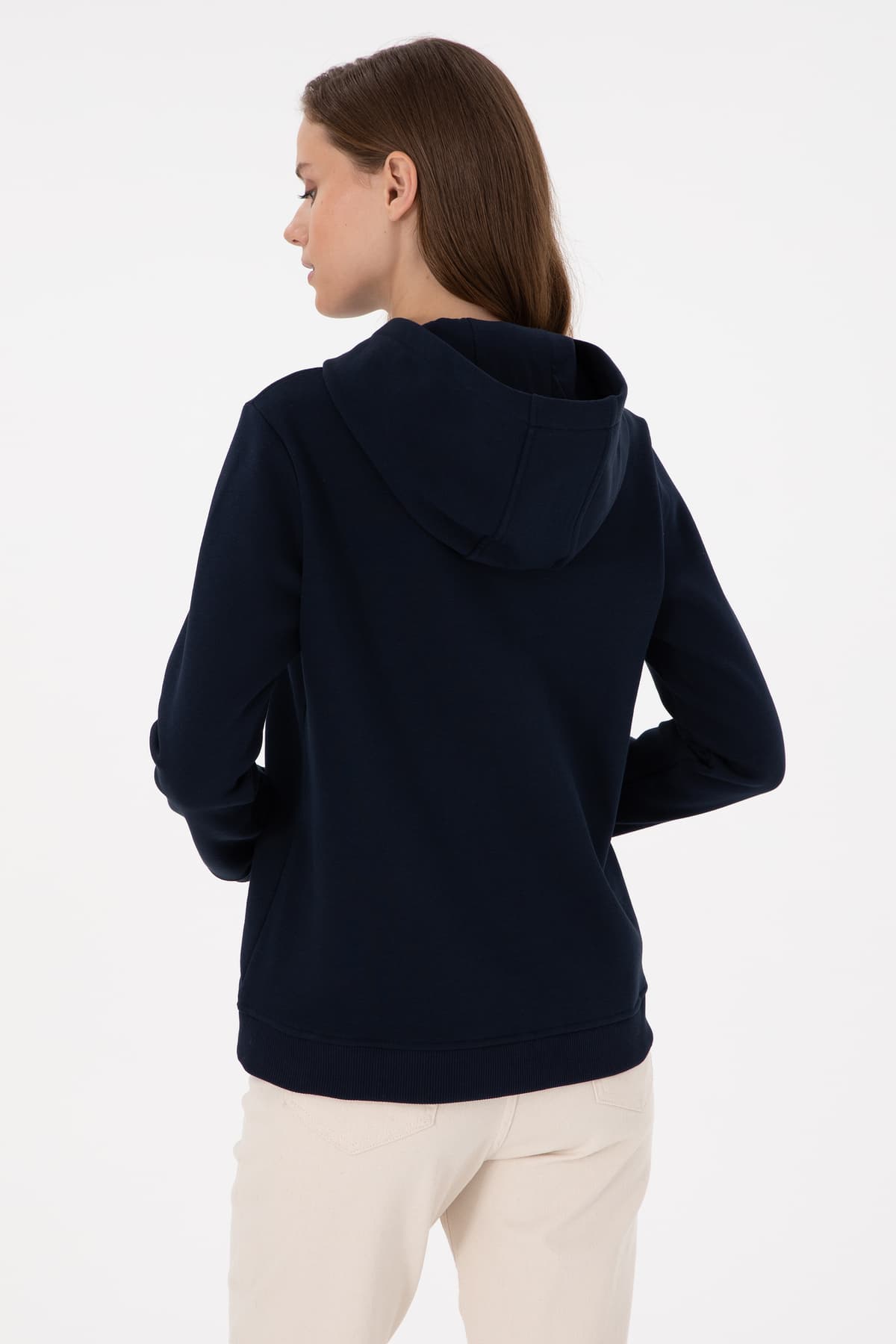 سویشرت زنانه U.S. Polo Assn. سرمهای هودیدار بیسیک مدل 50289536-VR033 سویشرت زنانه U.S. Polo Assn. سرمهای هودیدار بیسیک مدل 50289536-VR033