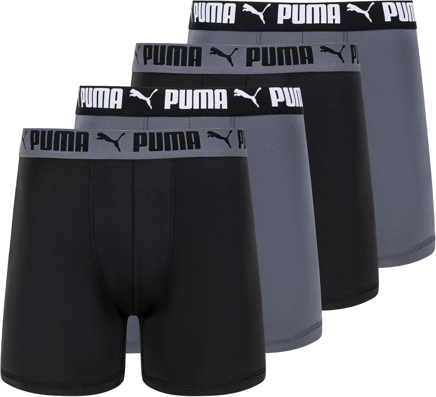باکسر مردانه PUMA بسته 4 عددی کشسان فعال باکسر مردانه PUMA بسته 4 عددی کشسان فعال