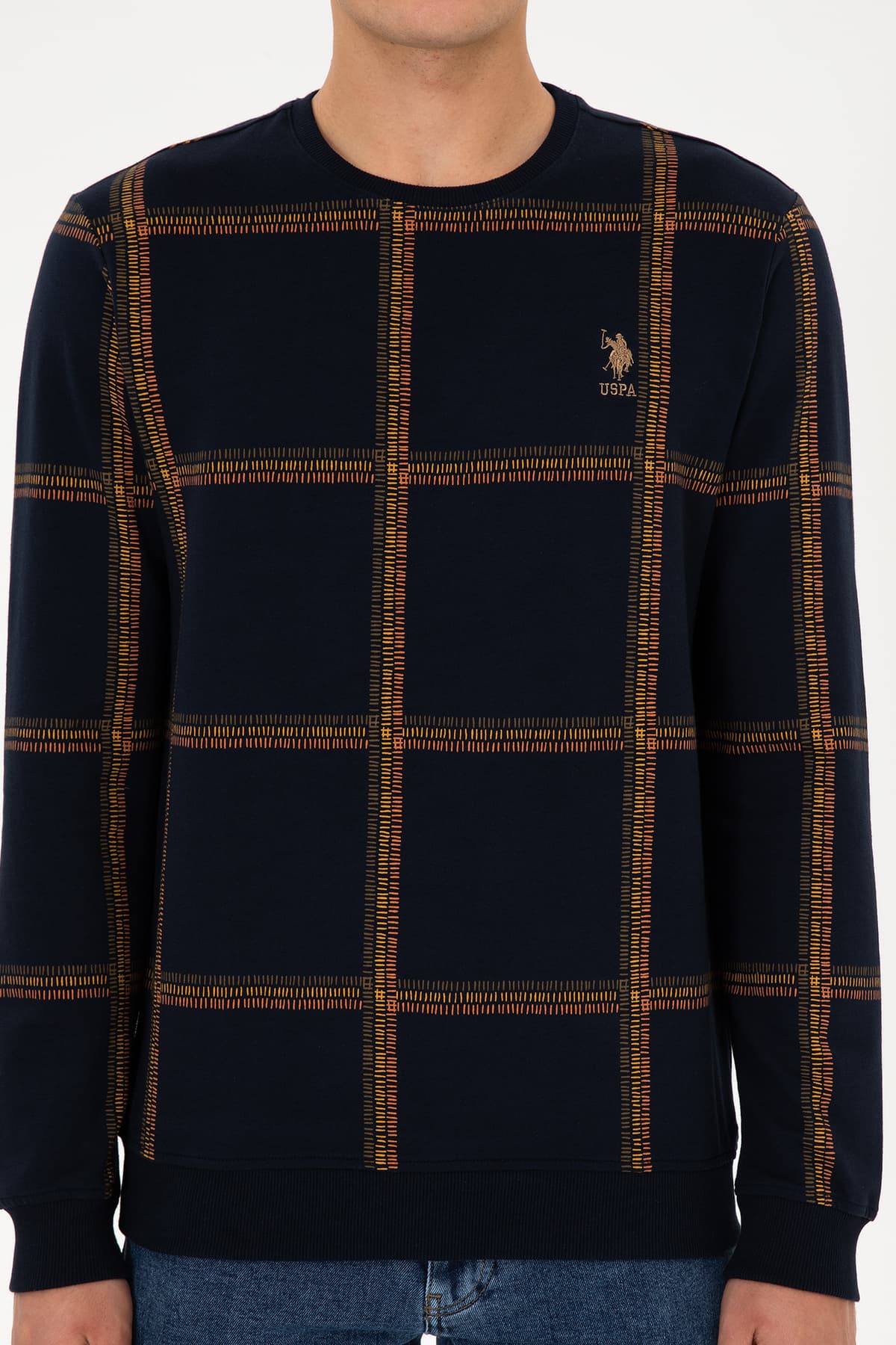 سویشرت مردانه U.S. Polo Assn. فیت معمولی یقه گرد سرمهای مدل 50310323-VR033 سویشرت مردانه U.S. Polo Assn. فیت معمولی یقه گرد سرمهای مدل 50310323-VR033
