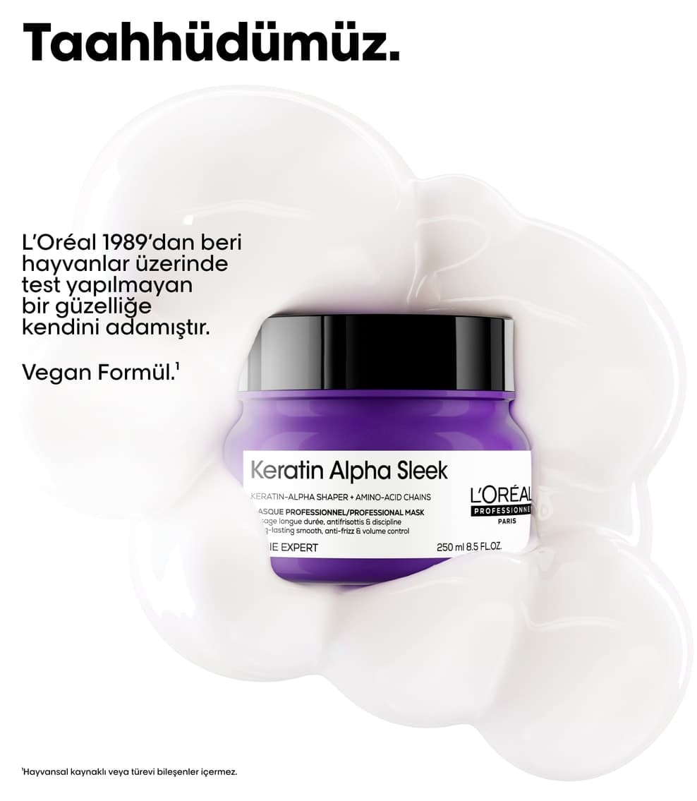 ماسک مو L'Oreal Professionnel Serie Expert Keratin Alpha Sleek تقویتکننده و صافکننده 250 ml ماسک مو L'Oreal Professionnel Serie Expert Keratin Alpha Sleek تقویتکننده و صافکننده 250 ml