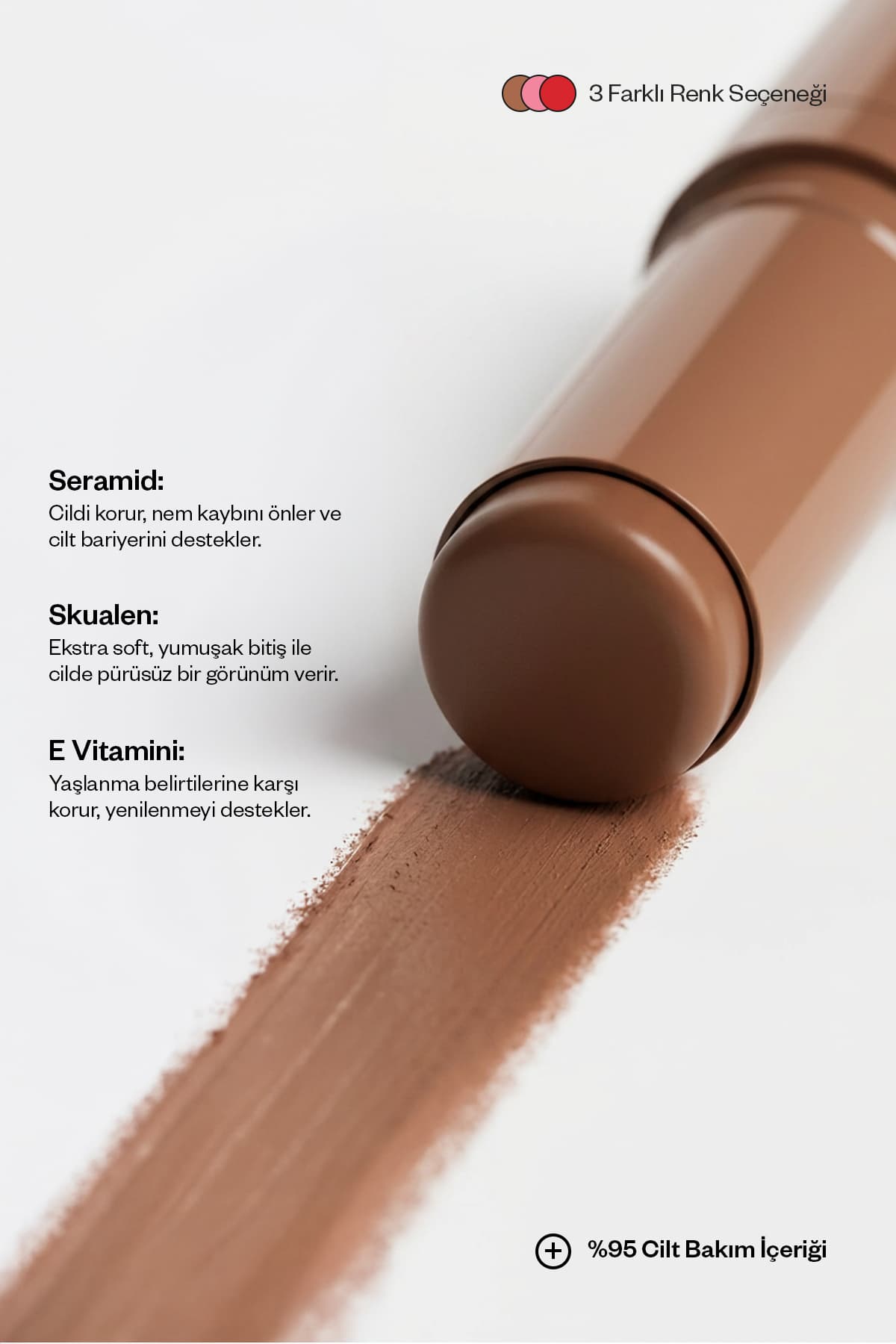 استیک آرایشی Kremi Kiss&Blush رژ لب و گونه با سرامید و ویتامین E استیک آرایشی Kremi Kiss&Blush رژ لب و گونه با سرامید و ویتامین E
