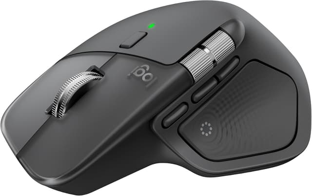 ماوس بیسیم ارگونومیک Logitech با بازخورد لمسی، اسکرول فوقسریع و شارژ USB-C، گرافیتی مدل MX Master 4 ماوس بیسیم ارگونومیک Logitech با بازخورد لمسی، اسکرول فوقسریع و شارژ USB-C، گرافیتی مدل MX Master 4