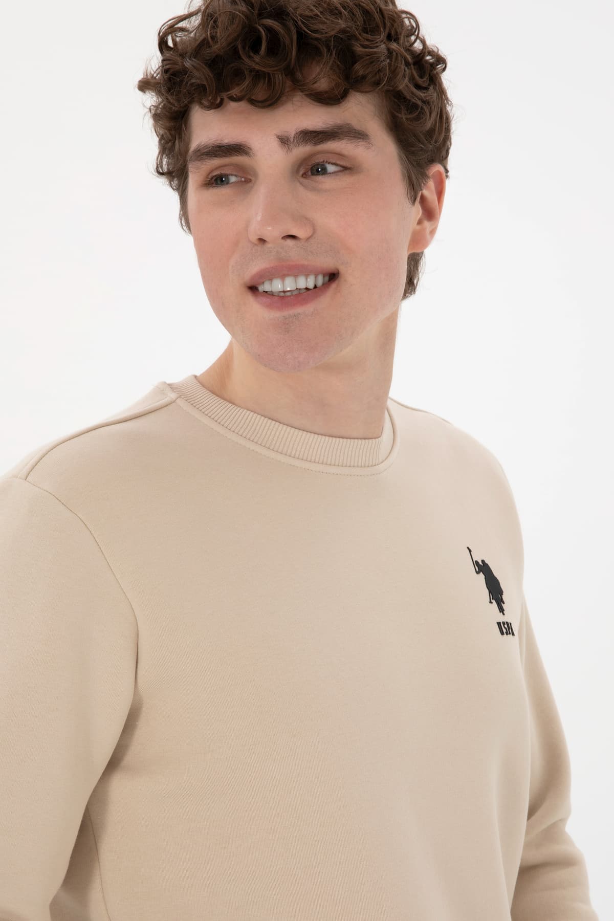 سویشرت مردانه U.S. Polo Assn. یقه گرد فیت معمولی سنگی مدل 50292596-VR049 سویشرت مردانه U.S. Polo Assn. یقه گرد فیت معمولی سنگی مدل 50292596-VR049