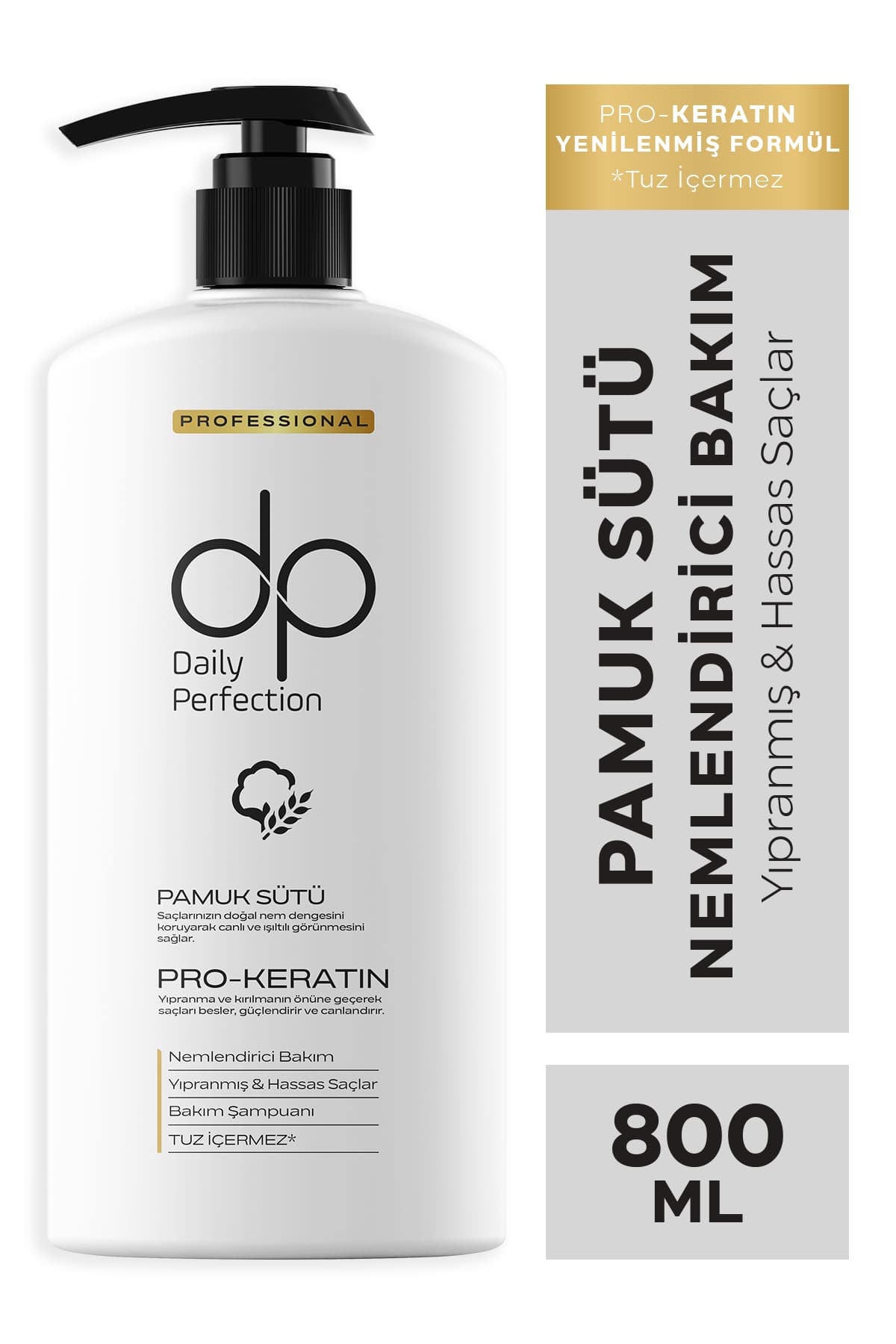 شامپو زنانه dp Daily Perfection نمدهنده شیر پنبه 800 ml موهای آسیبدیده و حساس شامپو زنانه dp Daily Perfection نمدهنده شیر پنبه 800 ml موهای آسیبدیده و حساس