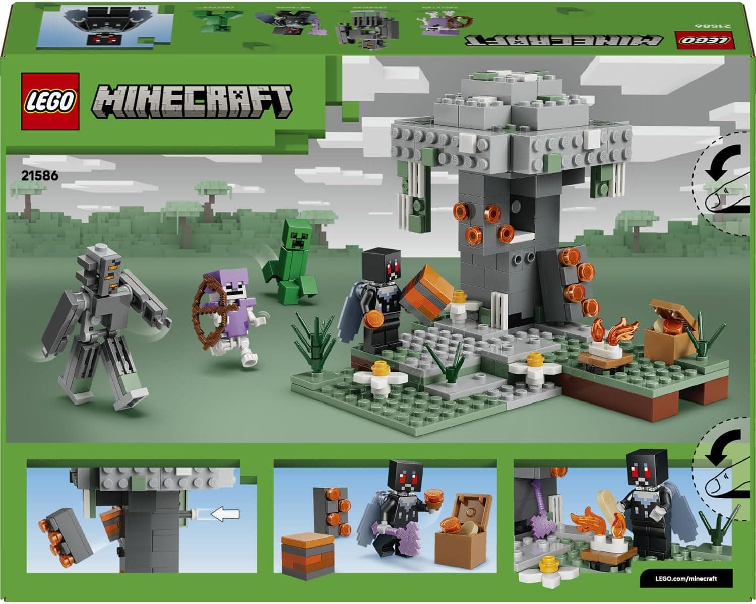 لگو Minecraft باغ پژمرده مدل 21586 لگو Minecraft باغ پژمرده مدل 21586