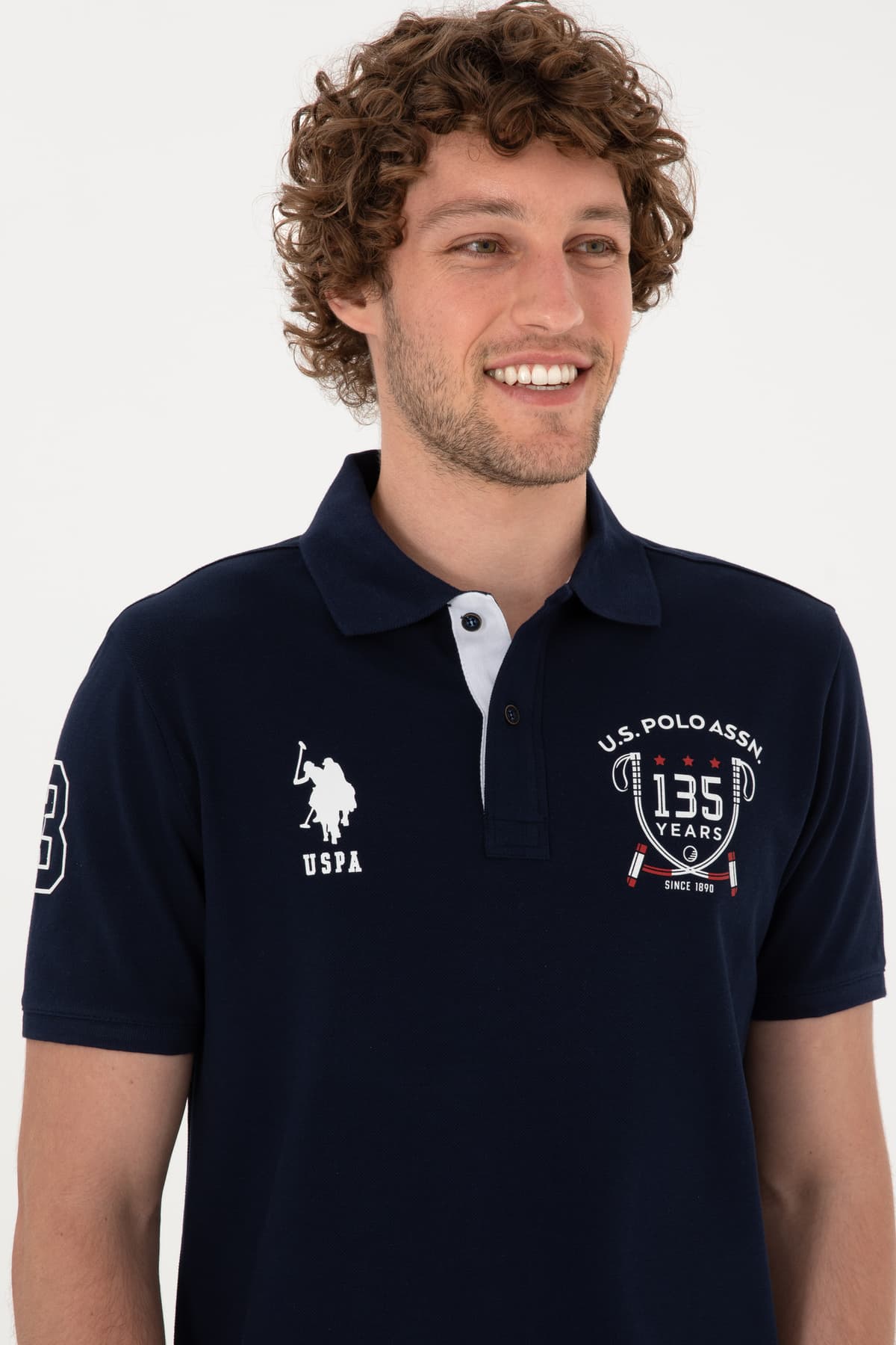 تیشرت مردانه U.S. Polo Assn. فیت معمولی یقه پولو سرمهای مدل 50299667-VR033 تیشرت مردانه U.S. Polo Assn. فیت معمولی یقه پولو سرمهای مدل 50299667-VR033