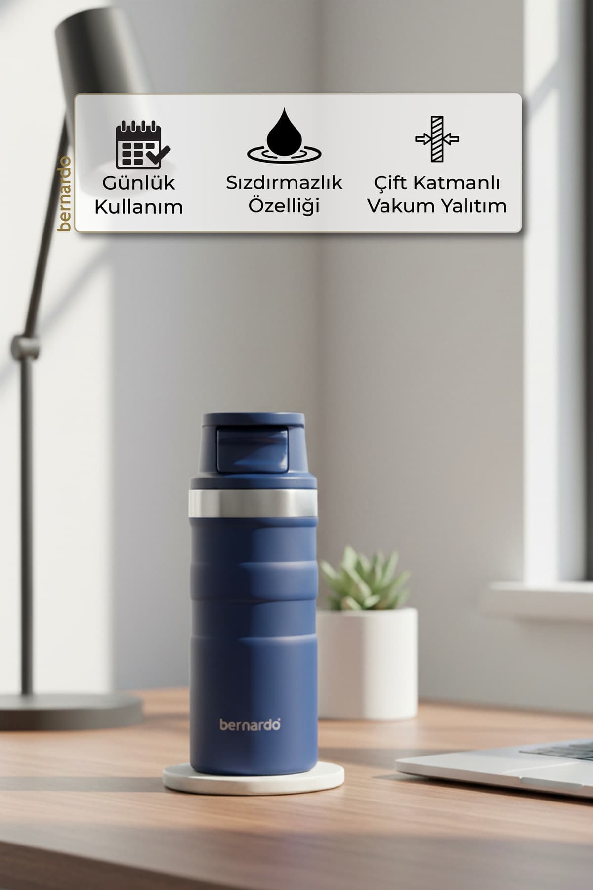 فلاسک Bernardo Comfort استیل ضدزنگ ضدنشت 350 ml سرمهای فلاسک Bernardo Comfort استیل ضدزنگ ضدنشت 350 ml سرمهای