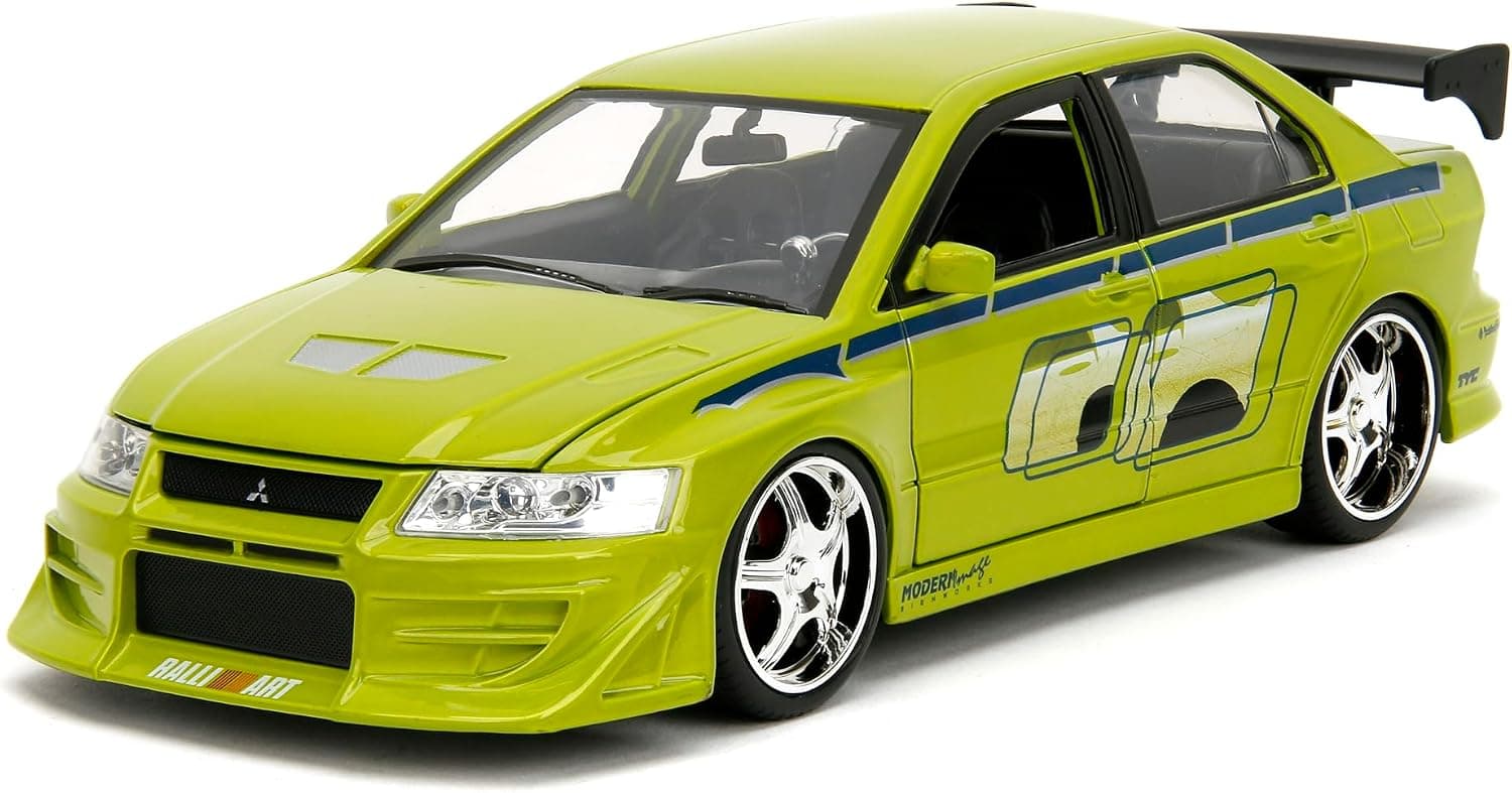 ماشین مدل فلزی Jada متعلق به Brian، Mitsubishi Lancer Evolution VII، فیلم The Fast and the Furious، مقیاس 1/24 ماشین مدل فلزی Jada متعلق به Brian، Mitsubishi Lancer Evolution VII، فیلم The Fast and the Furious، مقیاس 1/24