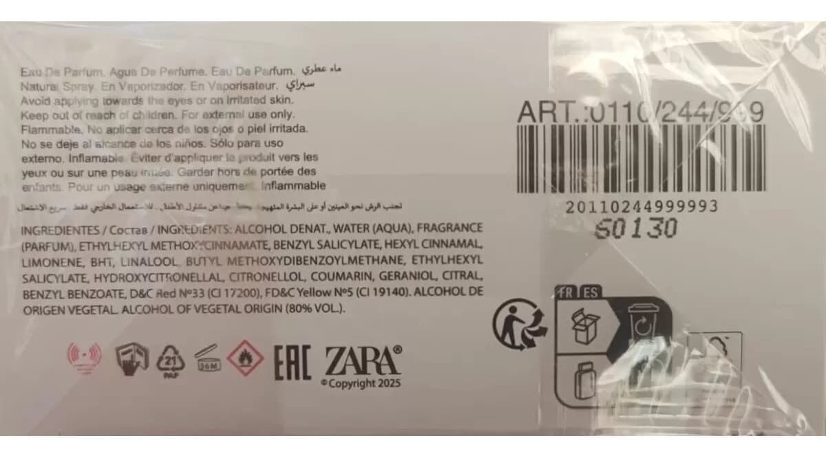 عطر زنانه Zara EDP مدل AMBER FUSION 80ml عطر زنانه Zara EDP مدل AMBER FUSION 80ml