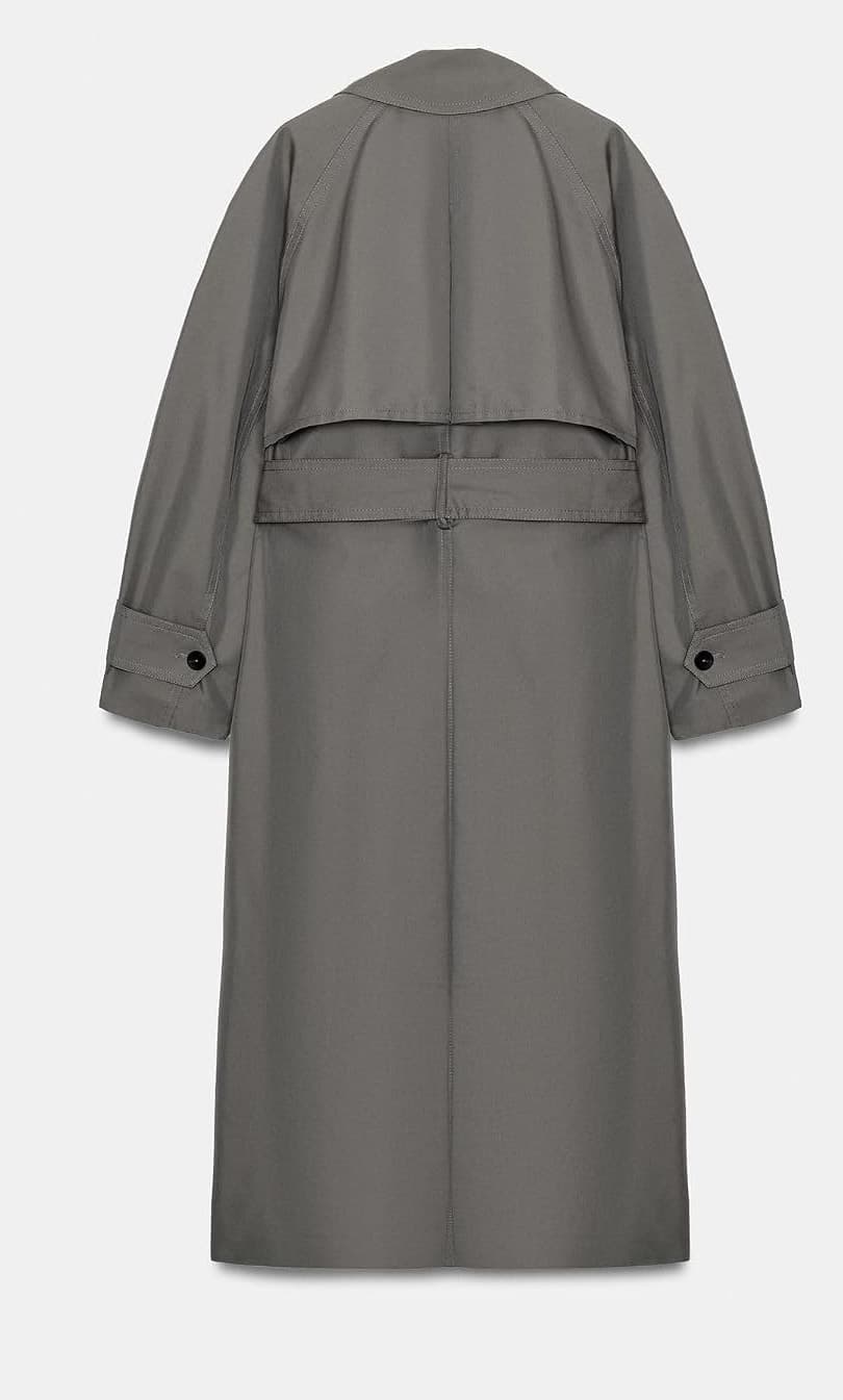 ترنچکت مردانه Zara ZW Collection کمربندی اورسایز ترنچکت مردانه Zara ZW Collection کمربندی اورسایز
