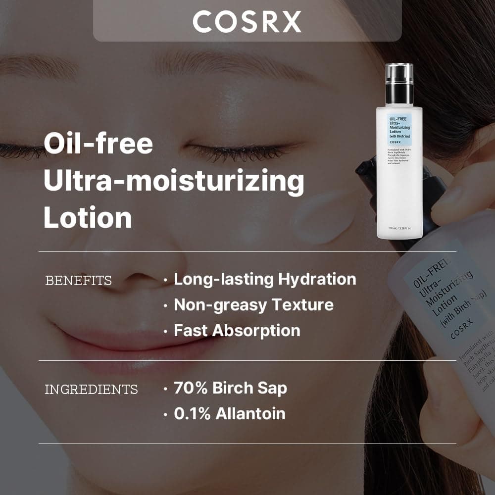 لوسیون فوق مرطوب کننده COSRX بدون روغن با آب توس 100ml لوسیون فوق مرطوب کننده COSRX بدون روغن با آب توس 100ml
