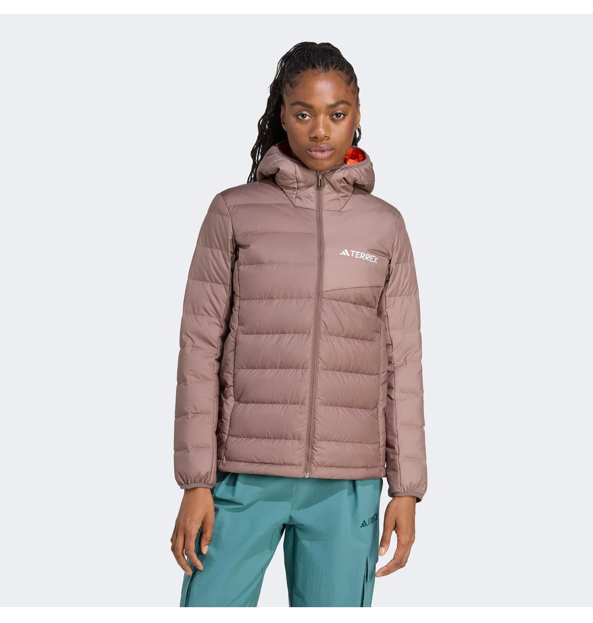 کاپشن زنانه adidas Terrex Multi Light Down Climawarm کلاهدار قهوهای پیادهروی کاپشن زنانه adidas Terrex Multi Light Down Climawarm کلاهدار قهوهای پیادهروی