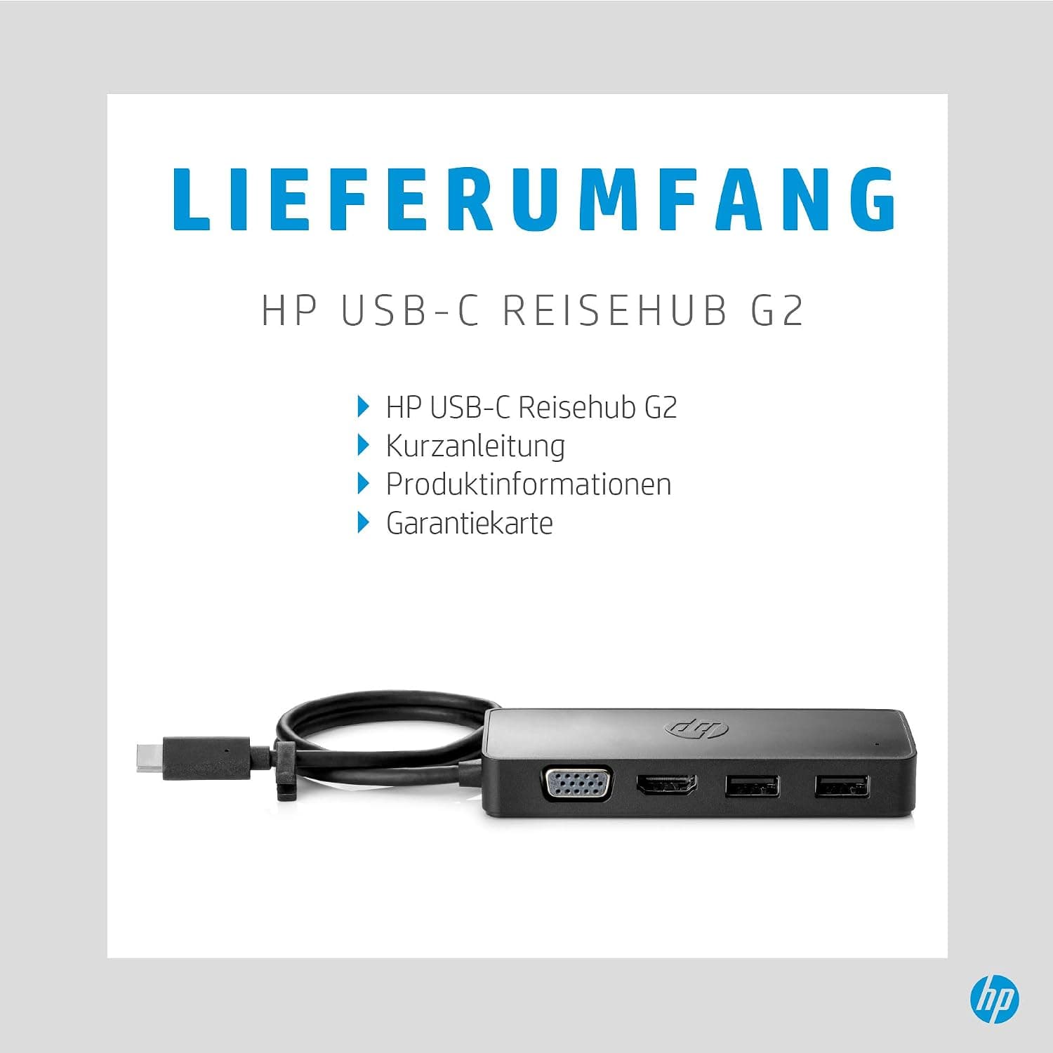 هاب سفری HP مدل G2 USB-C سیمی مشکی W126262609 هاب سفری HP مدل G2 USB-C سیمی مشکی W126262609