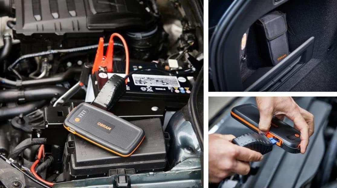 جامپاستارتر خودرو Osram لیتیومی با پاوربانک 6000mAh و جریان 500A مدل Batterystart200 جامپاستارتر خودرو Osram لیتیومی با پاوربانک 6000mAh و جریان 500A مدل Batterystart200