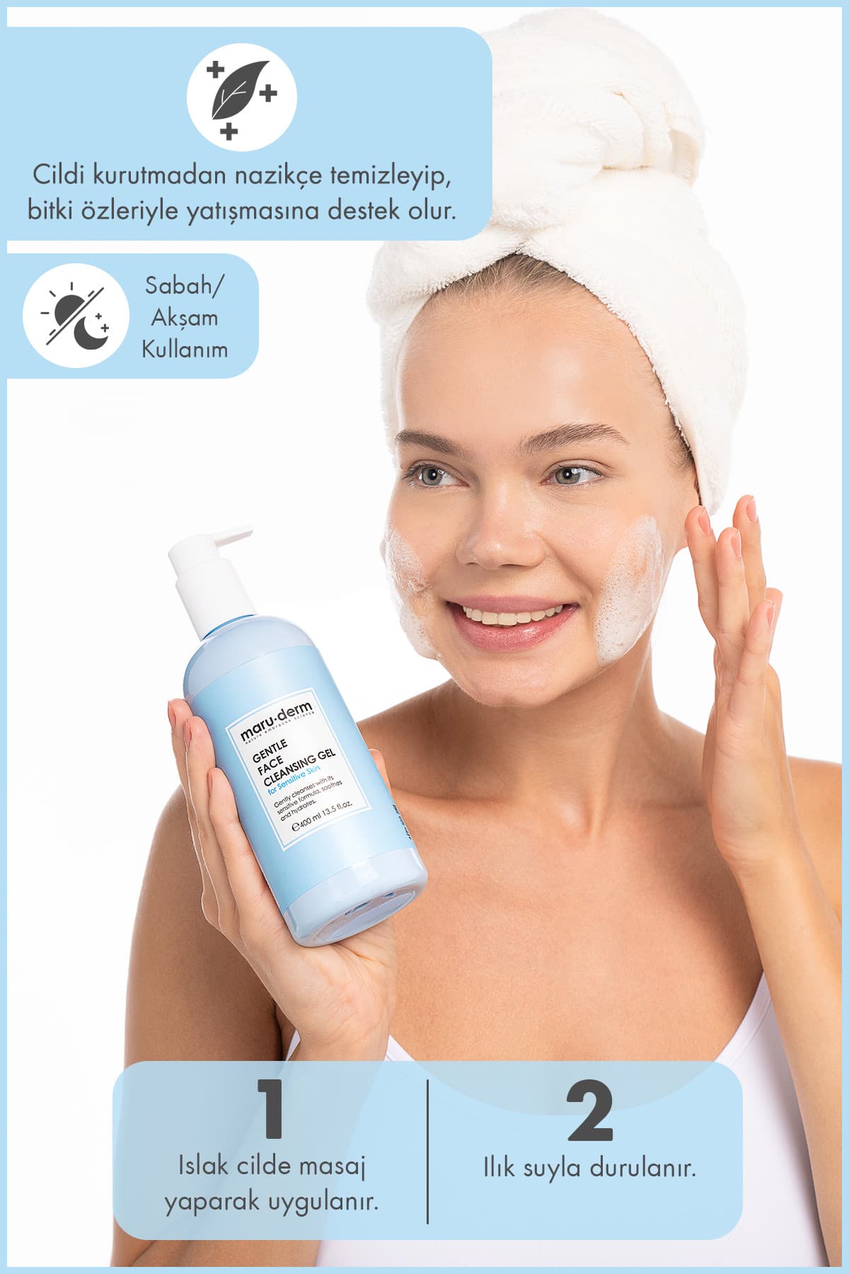 ژل پاککننده صورت برای پوستهای حساس و آتوپیک Maru.Derm 400 ML ژل پاککننده صورت برای پوستهای حساس و آتوپیک Maru.Derm 400 ML