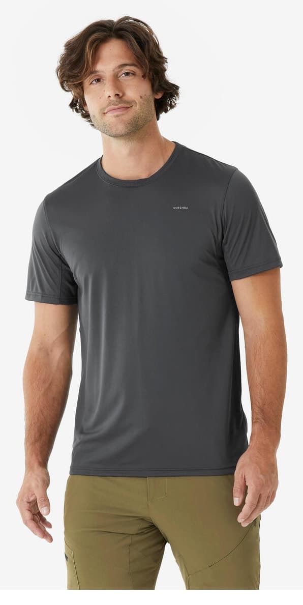 تیشرت مردانه Decathlon Quechua اوتدور خاکستری تیره مدل MH100 تیشرت مردانه Decathlon Quechua اوتدور خاکستری تیره مدل MH100