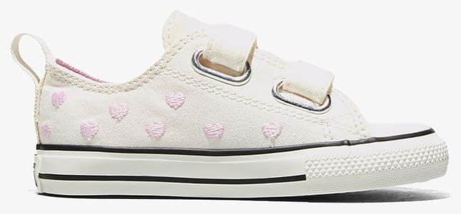 کفش اسنیکر بچگانه Converse کرم مدل Chucks In Love Chuck Taylor All Star 2V کفش اسنیکر بچگانه Converse کرم مدل Chucks In Love Chuck Taylor All Star 2V
