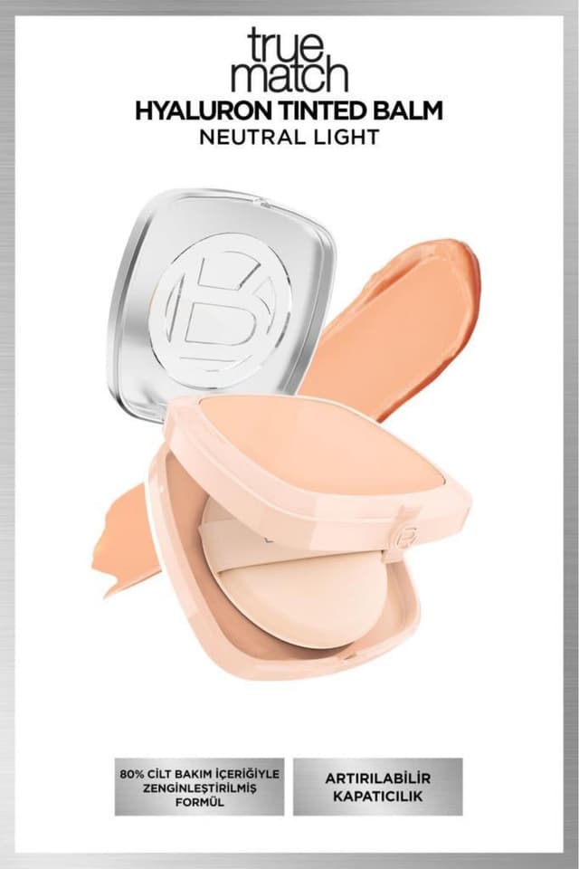 فوندوتن L'Oreal Paris True Match Hyaluron Tinted Balm 2.5 خنثی روشن فوندوتن L'Oreal Paris True Match Hyaluron Tinted Balm 2.5 خنثی روشن