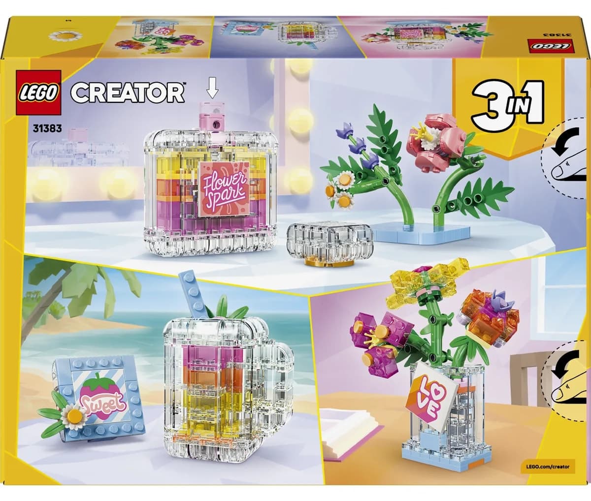 لگو Creator بطری عطر تزئینی گلدار 3 در 1 مدل 31383 لگو Creator بطری عطر تزئینی گلدار 3 در 1 مدل 31383